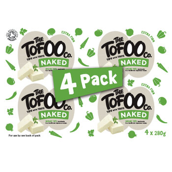 The Tofoo Co. Naked Organic Tofu, 4 x 280g