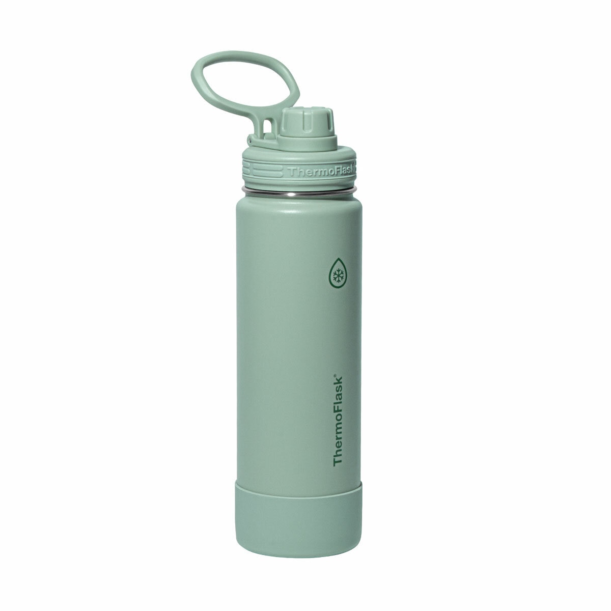 ThermoFlask Stainless Steel Water Bottle 710ml, 2 Pack in Sage Green & Velvet Rose