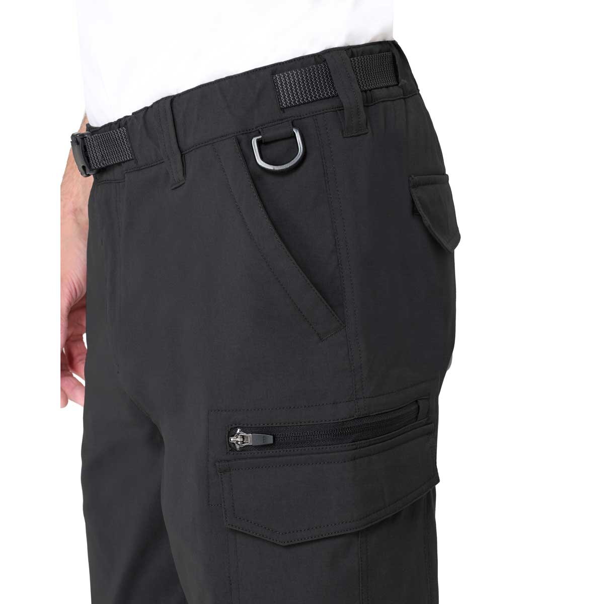 BC Clothing Men's Convertible Pant in Black, Extra Extra Large Long