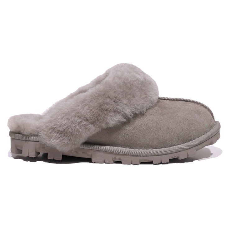 Kirkland Signature Women's Shearling Slippers in Grey Costco UK