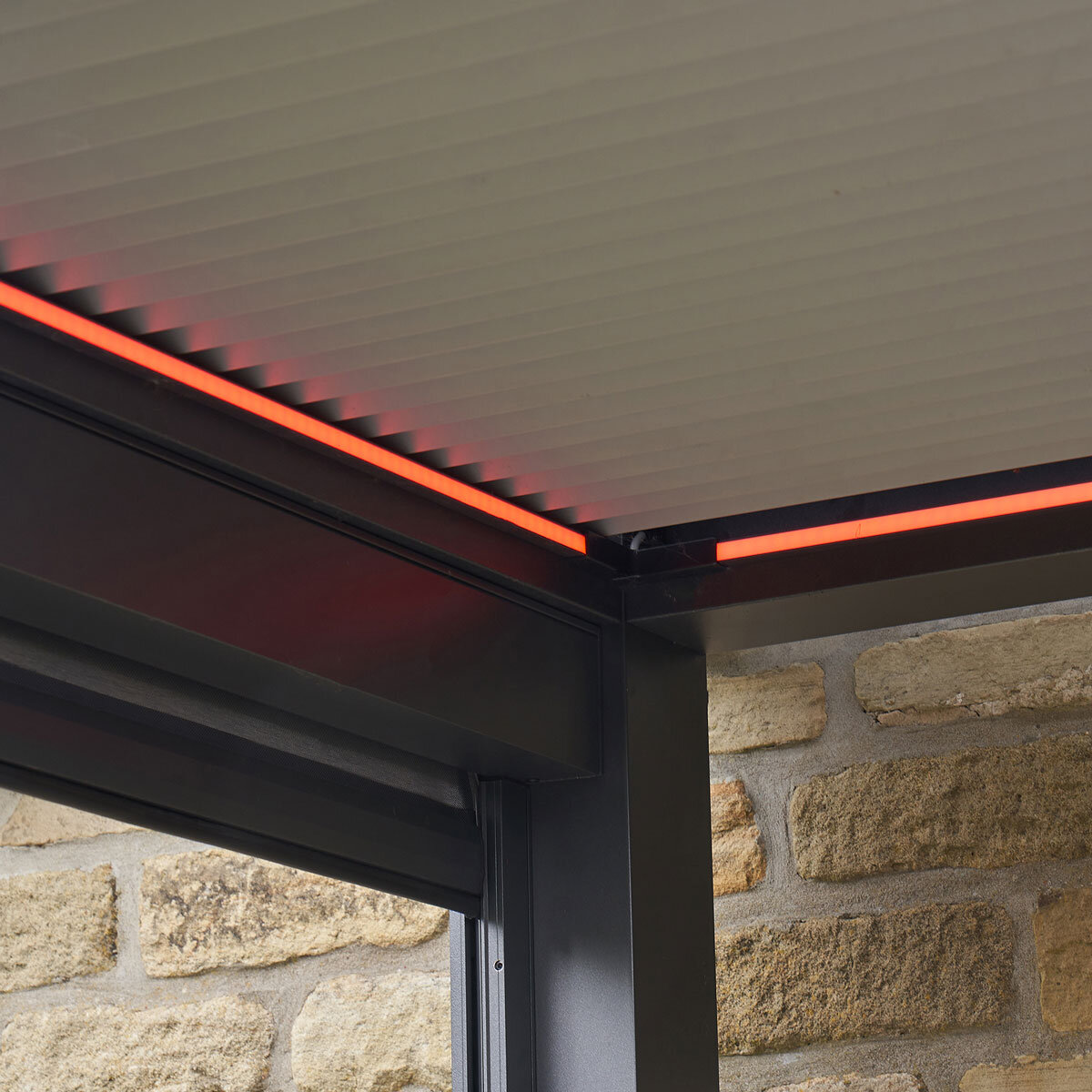 Sunvilla 9ft 10" x 13ft 2" (3 x 4m) Full Electric Louvered Pergola with LEDs