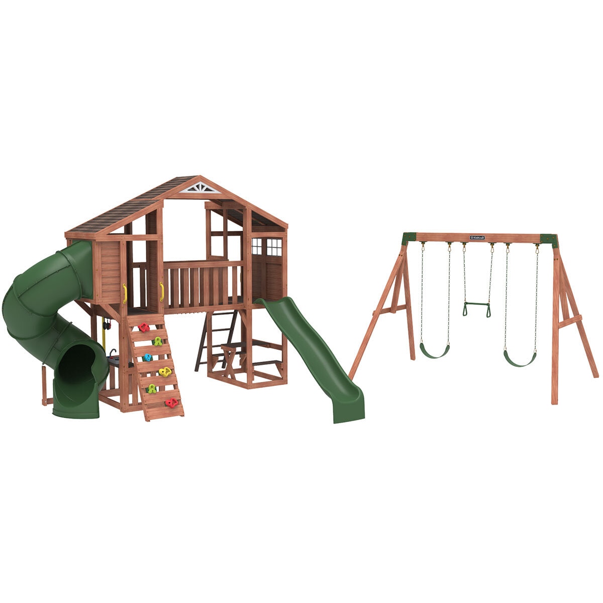 KidKraft Boulder Bluff Playcentre and Wooden Swing Set 3