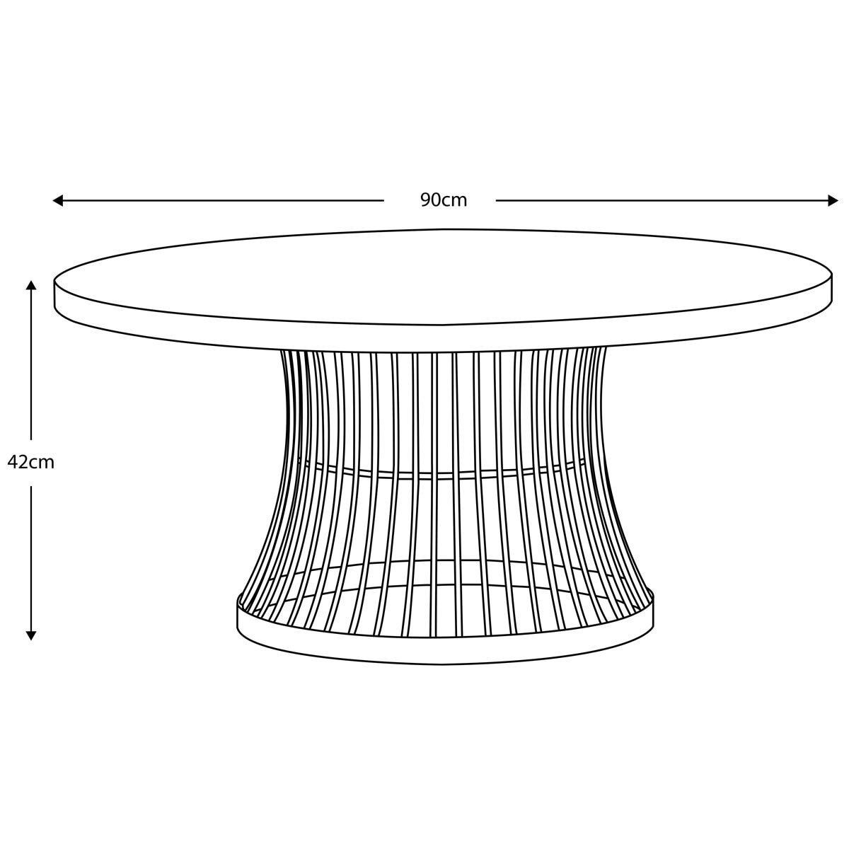 Gallery Pickford Bronze Glass Top Coffee Table