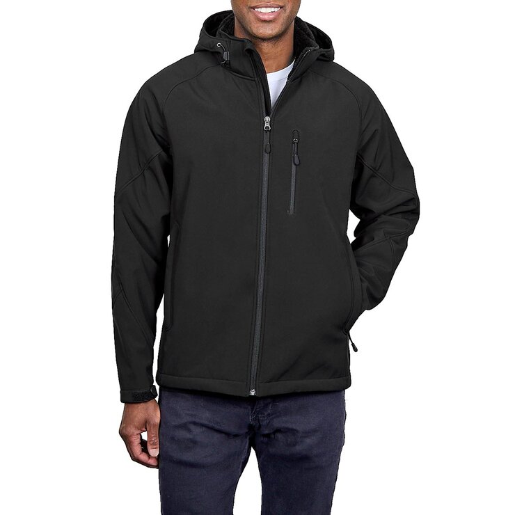 Kirkland Signature Men's Softshell Jacket in Black Kirkland Signature Men's Softshell Jacket in Black