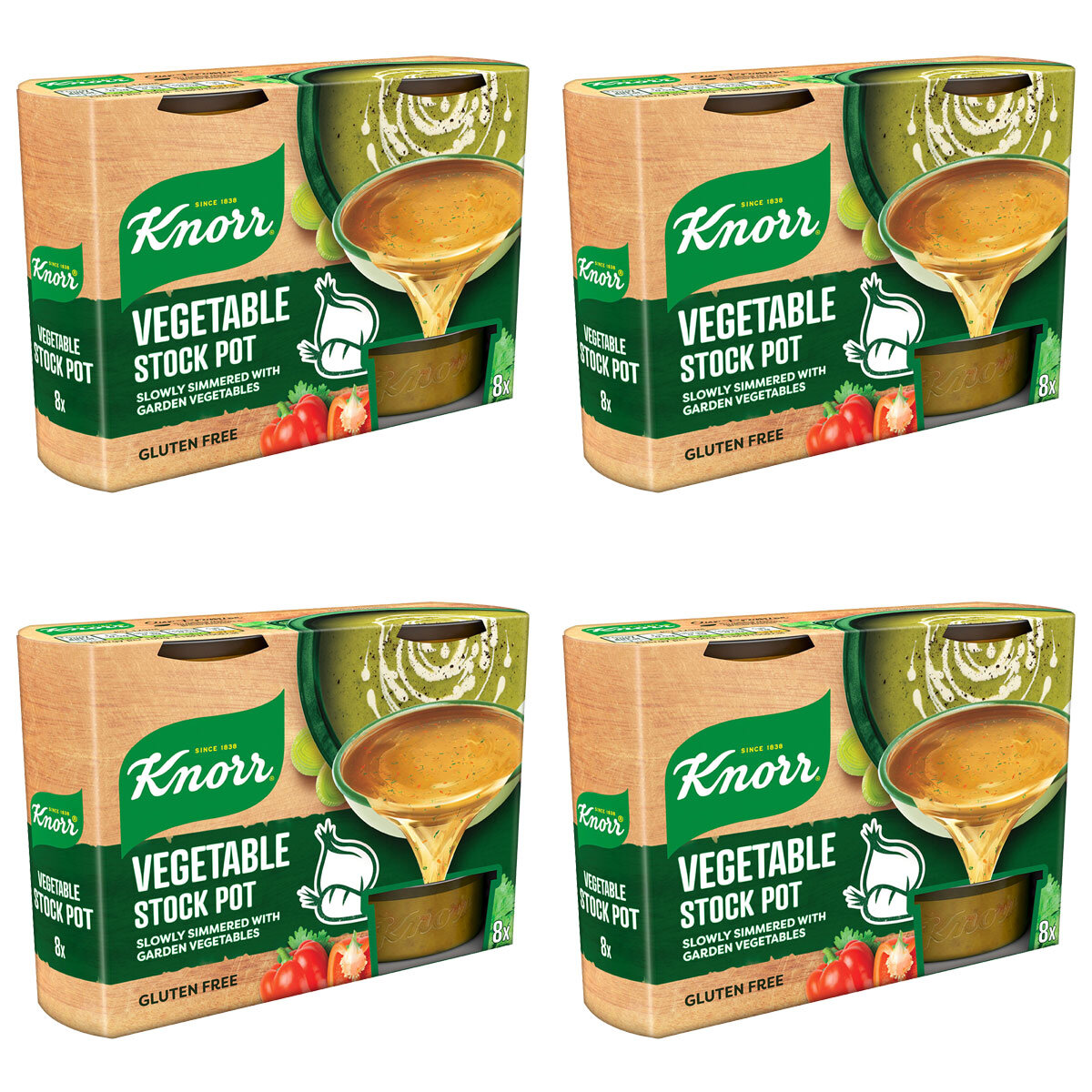 Knorr Vegetable Stock Pot, 4 x 8 x 28g