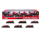 Burago 1:43 Scale Highly Detailed Formula One Cars: Ferrari 6 Pack (3+ Years)
