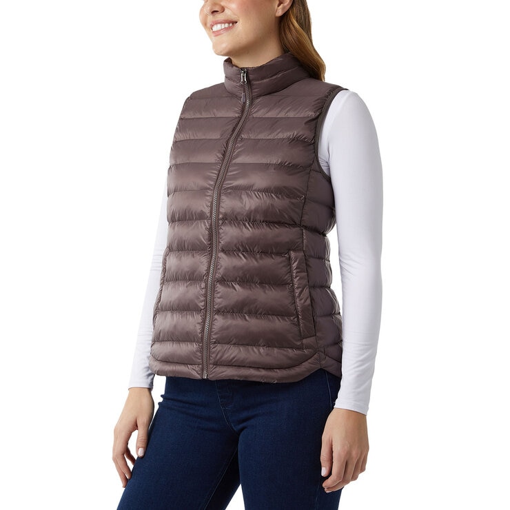 32 Degrees Women's Gilet in Brown, Medium