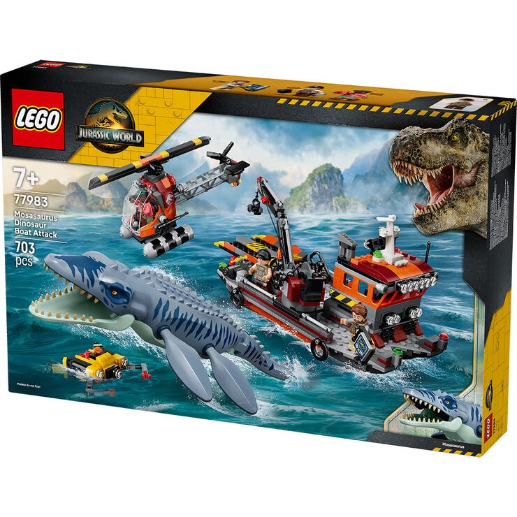 LEGO Jurassic World Mosasaurus Dinosaur Boat Attack - Model 77983 (7+ Years) LEGO Jurassic World Mosasaurus Dinosaur Boat Attack - Model 77983 (7+ Years)