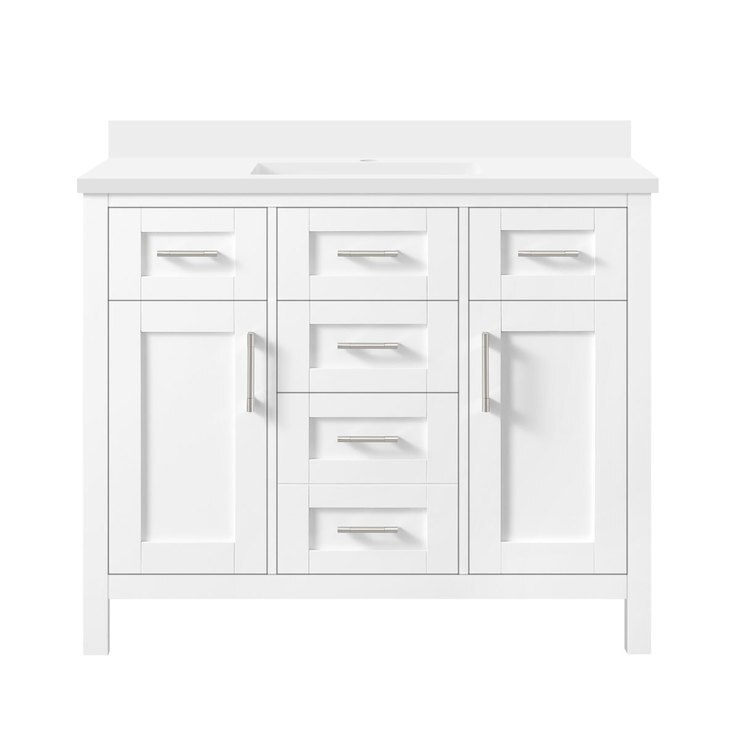 OVE Lakeview 106 cm Single Vanity in 2 Colours Costco UK