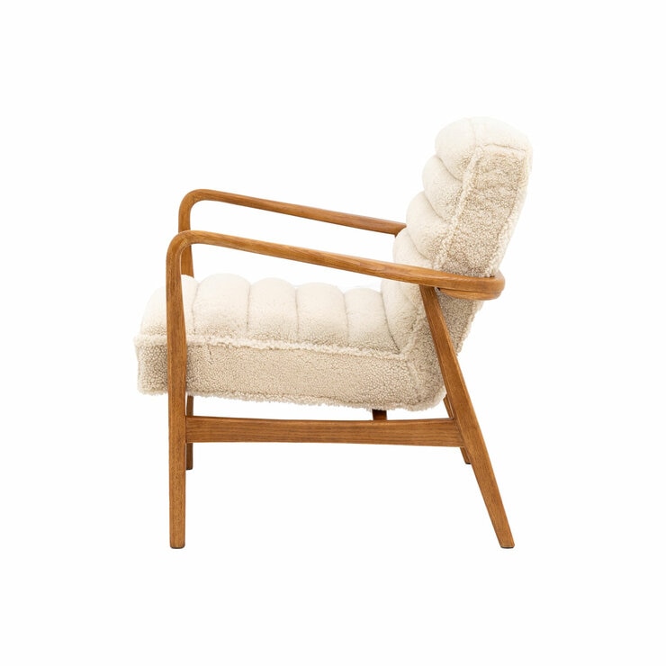 Gallery Datsun Sheepskin Fabric Armchair