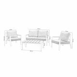 Norfolk Leisure Stratton 4 Piece Patio Set
