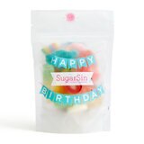 SugarSin 'Happy Birthday' Pick 'n' Mix Pouches Letterbox Gift in 2 Colours