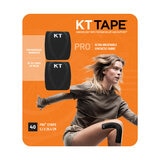 KT Elastic  Sports Tape, Black, 2 Pack