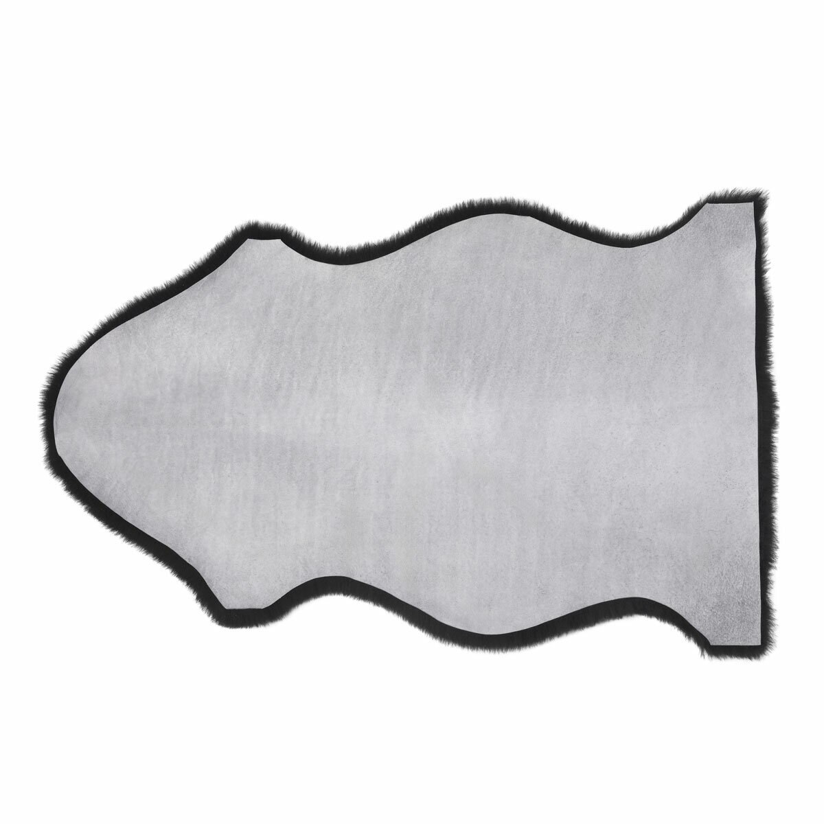 Windward Single Sheepskin Rug in Black, 60 x 95 cm