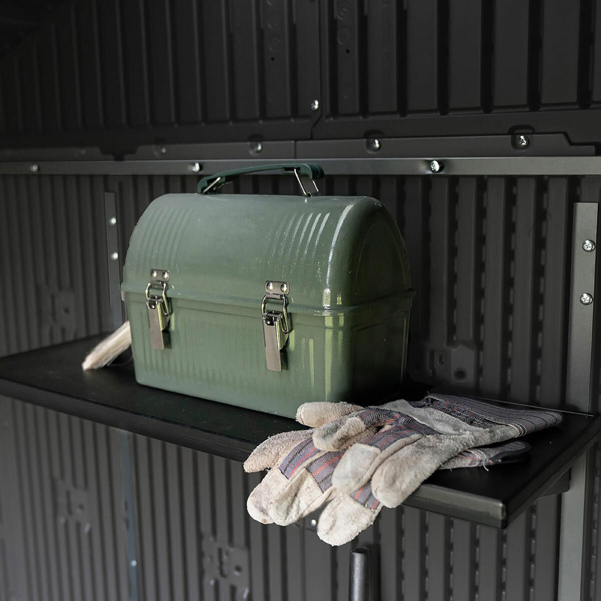 Lifetime 7ft x 7ft (2.1 x 2.1m) Outdoor Storage Shed - Model 60527 Lifetime 7ft x 7ft (2.1 x 2.1m) Outdoor Storage Shed - Model 60527