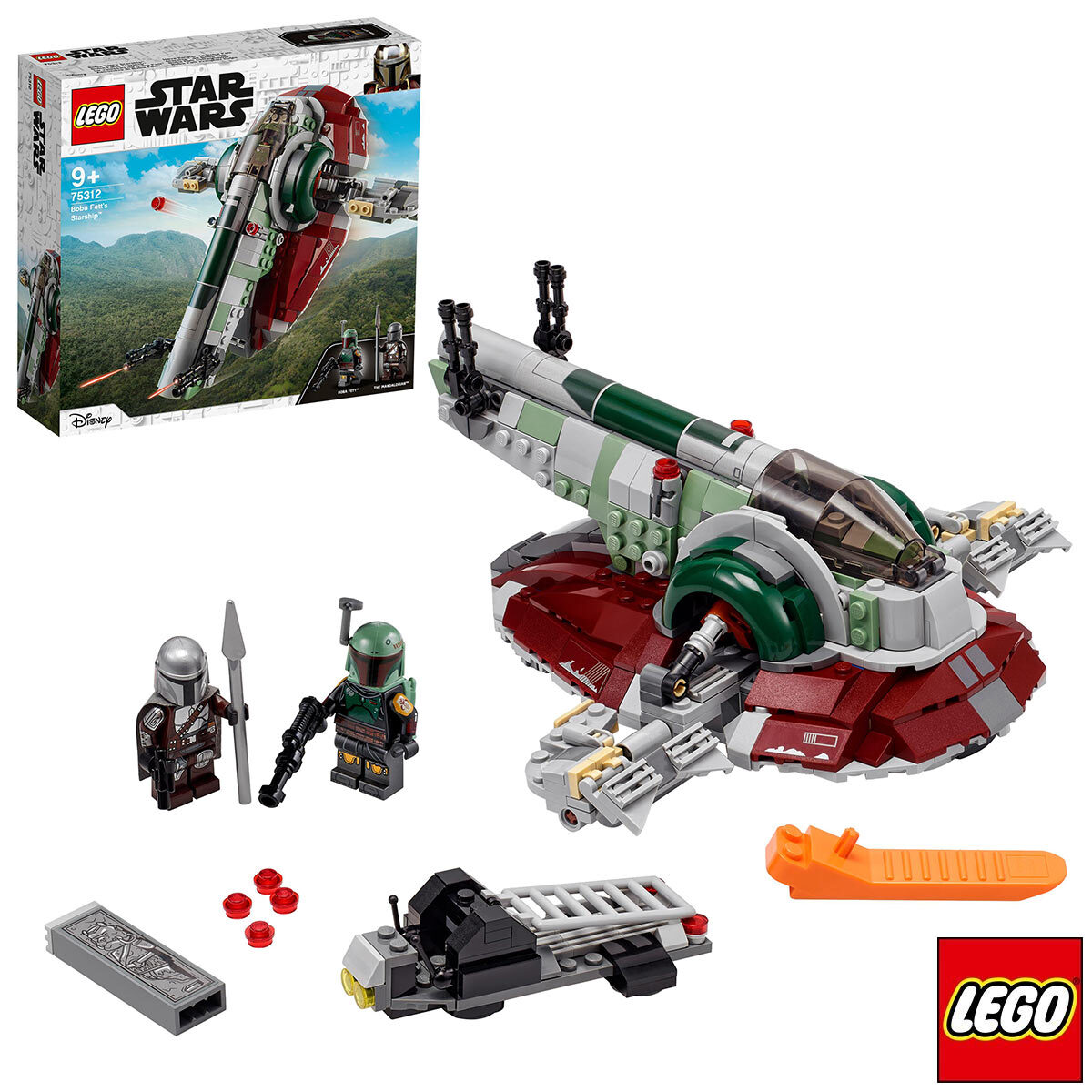 Lego Boba Fett Ship LEGO Star Wars Boba Fett's Starship - Model 75312 (9+ Years)