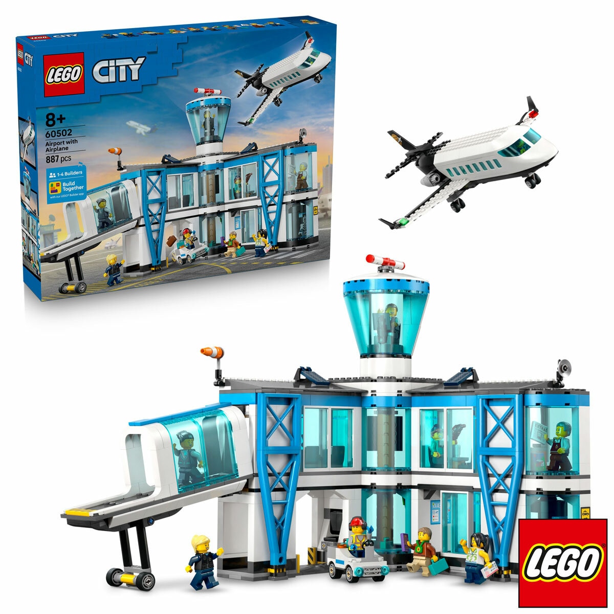 LEGO City Airport with Plane - Model 60502 (8+ Years )
