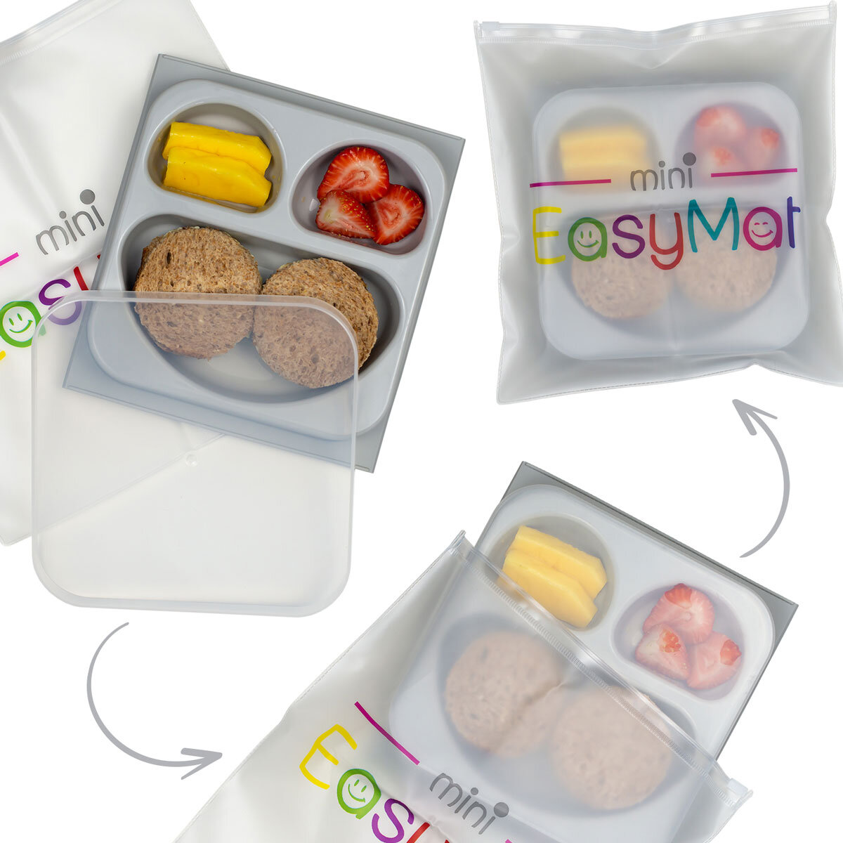 Easymat Mini Divided Suction Weaning Plate Assortment