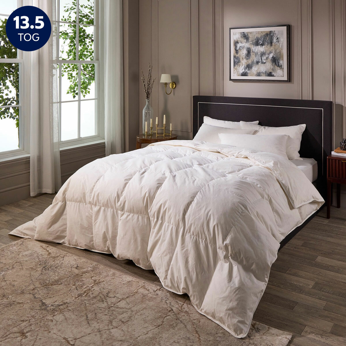 Snuggledown Natural Hotel Goose Feather & Down All Seasons Tog Duvet