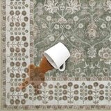 Wyatt & Ash Washable Area Rug in Green, 183 x 274cm