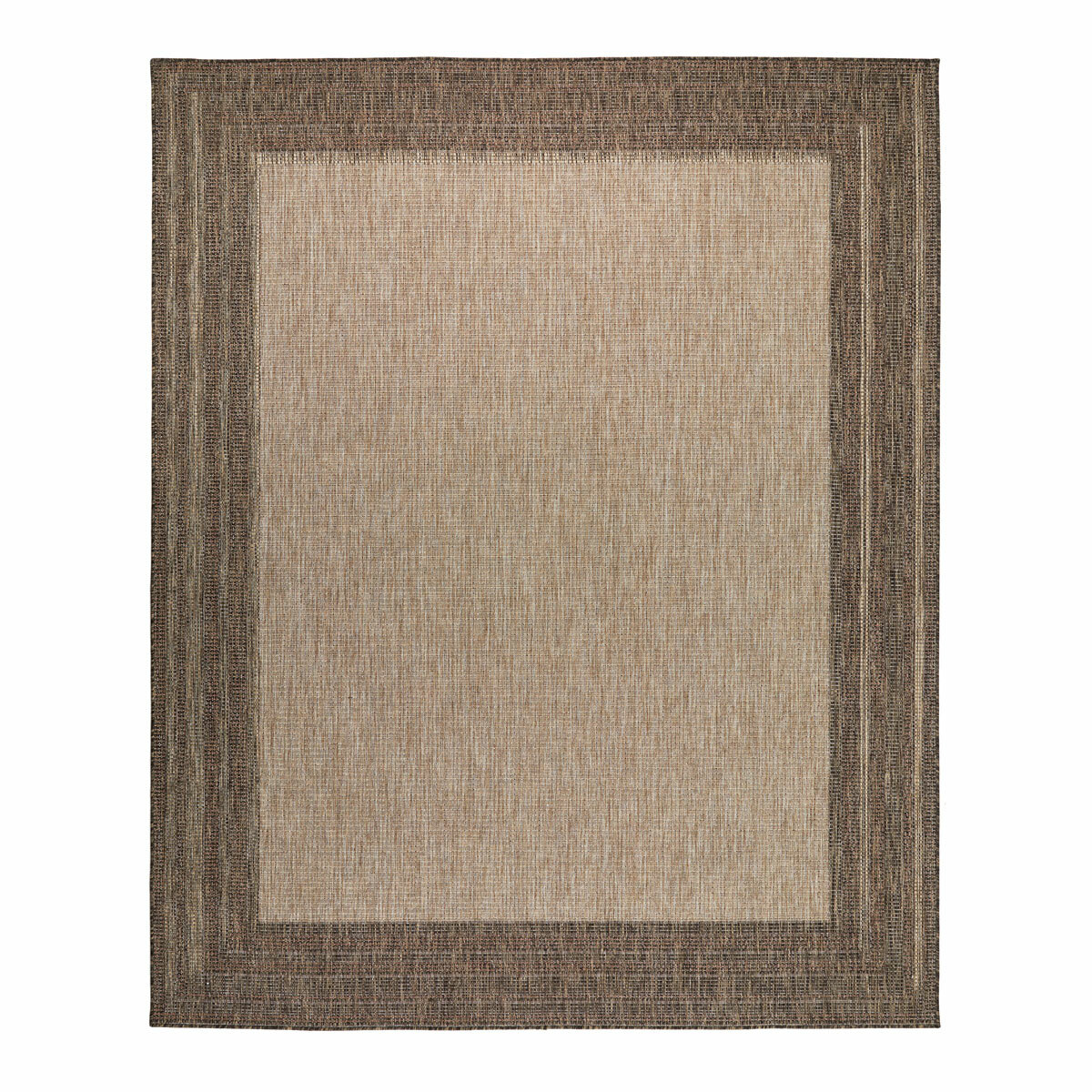 Concept Looms Sumac Beige Brown Indoor Outdoor Rug, in 3 Sizes