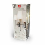Globe Electric Wireless Rechargeable LED Integrated Wall Sconce in Bronze Gold, 2 Pack