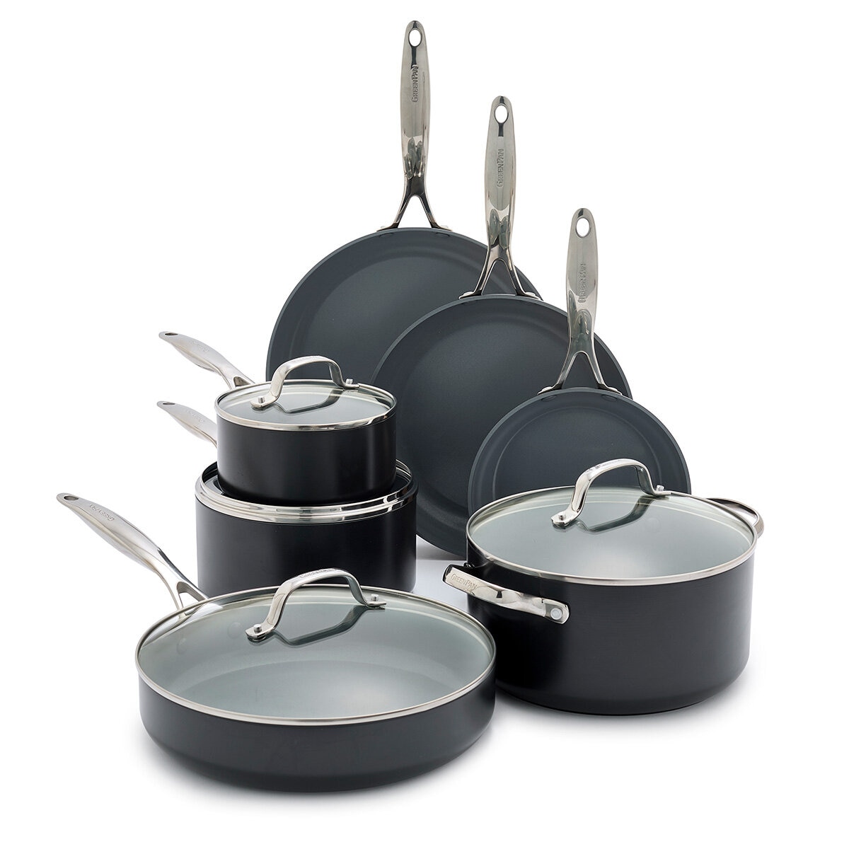 Greenpan Valencia Ceramic Cookware Set, 11 Piece