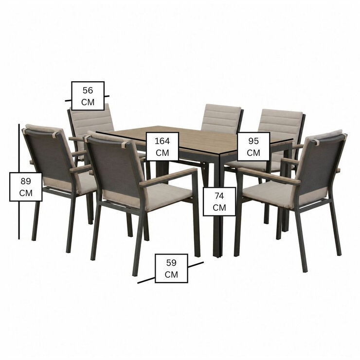 Bramblecrest Zurich 7 Piece Dining Set Bramblecrest Zurich 7 Piece Dining Set