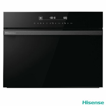 Hisense Hi6 BlackLine BIM45342ADBGUK Built-In Electric Single Oven with Microwave, in Black