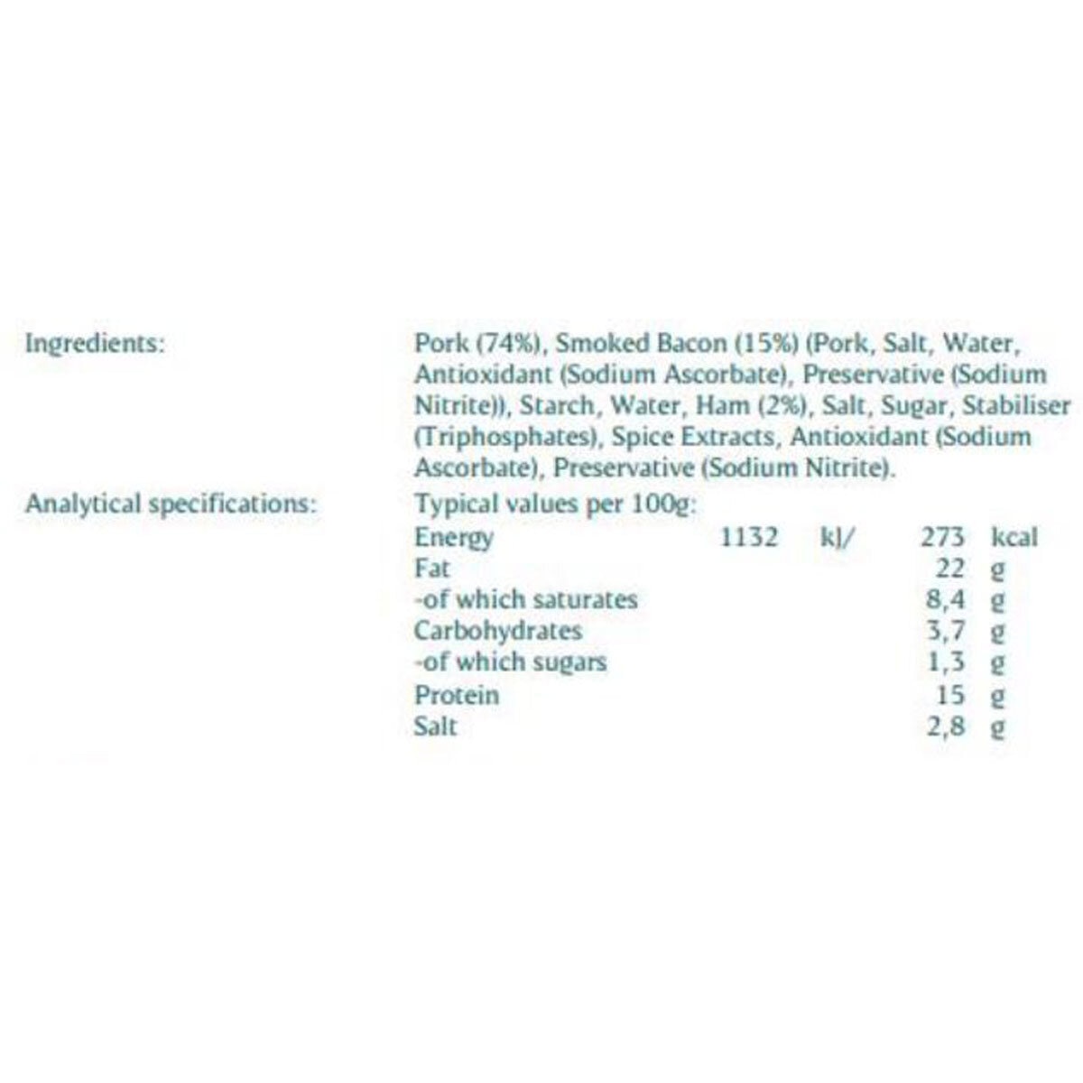 Nutritional Information