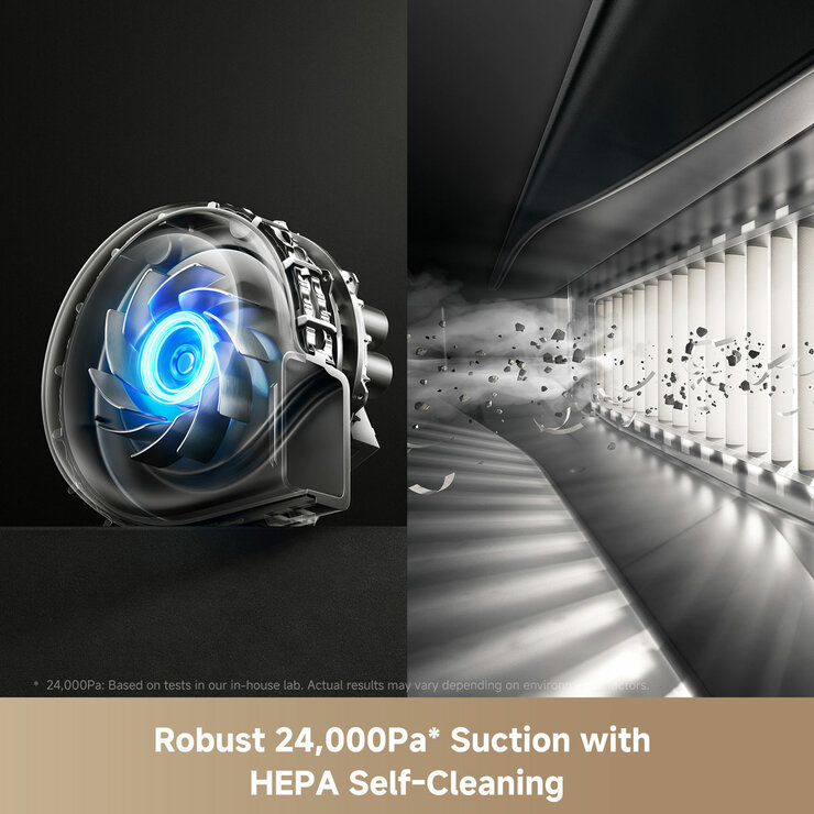 Lifestyle image of  MOVA V50 Ultra Complete Robot with 24,000Pa suction