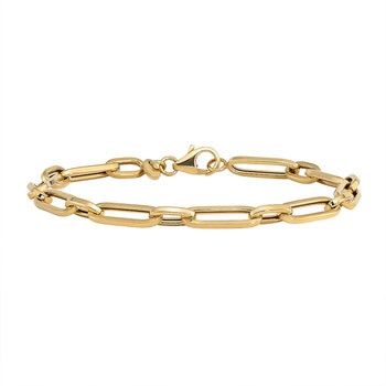 14ct Yellow Gold Paperclip Bracelet