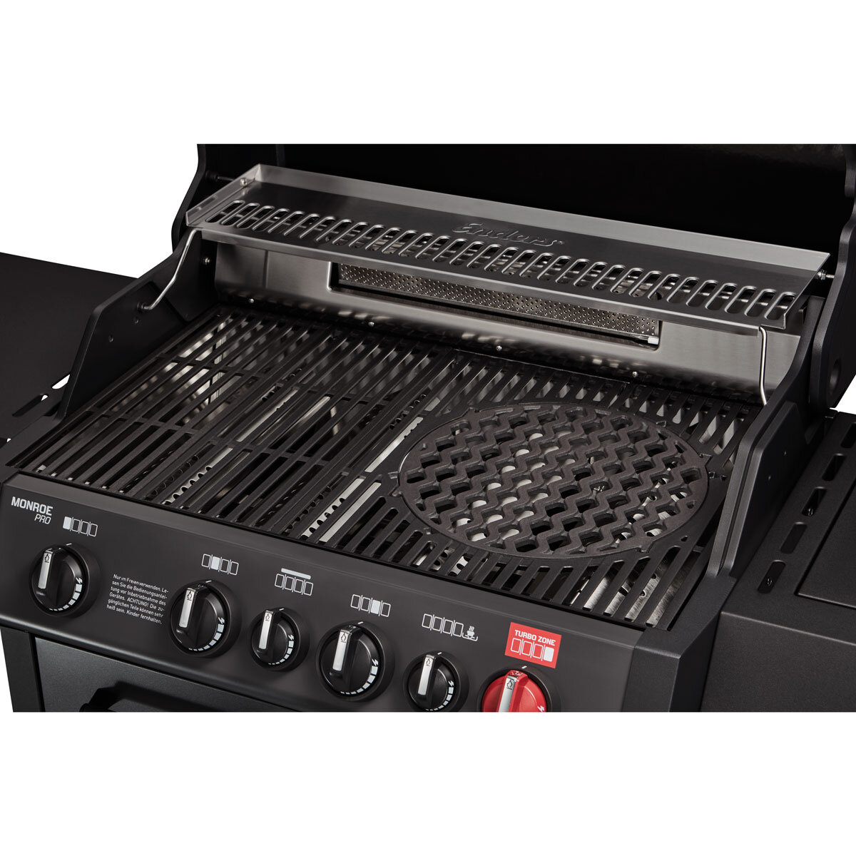 Enders Monroe 4 Burner Stainless Steel Gas Barbecue + Pizza Stone + Cover