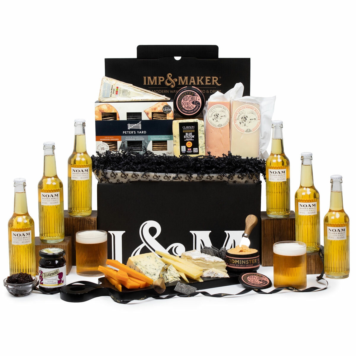 IMP & Maker Luxury Noam Beer & Cheese Board Hamper