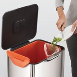 Joseph Joseph 60L Waste Separation Bin - Stainless Steel