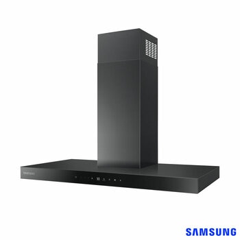 Samsung NK36C5703TM/UR 90cm Cooker Hood with Auto Connectivity, in Black Stainless