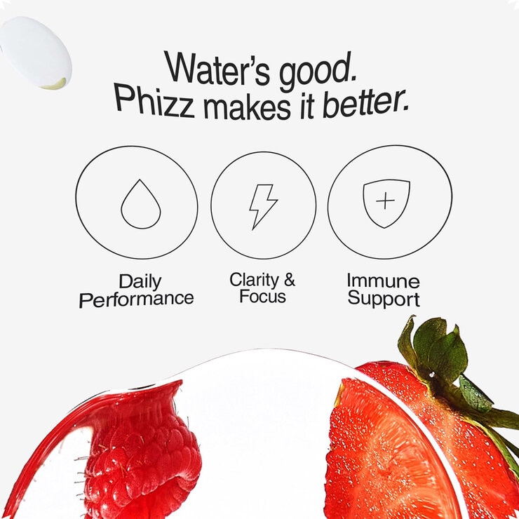 information on Phizz effervescent electrolytes in mixed berry