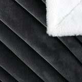 Life Comfort Ultimate Faux Fur Grey Throw, 152 x 177 cm