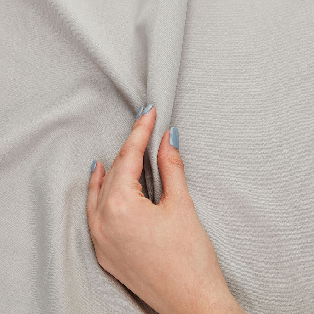Luff Grey Silk Duvet One Pillowcase