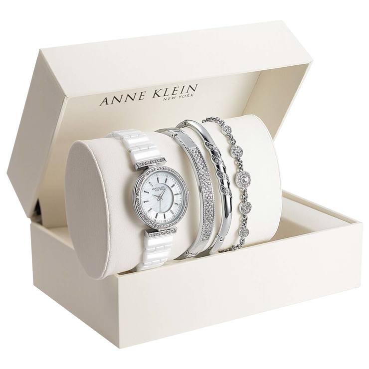 Anne klein swarovski crystal watch costco Outlet