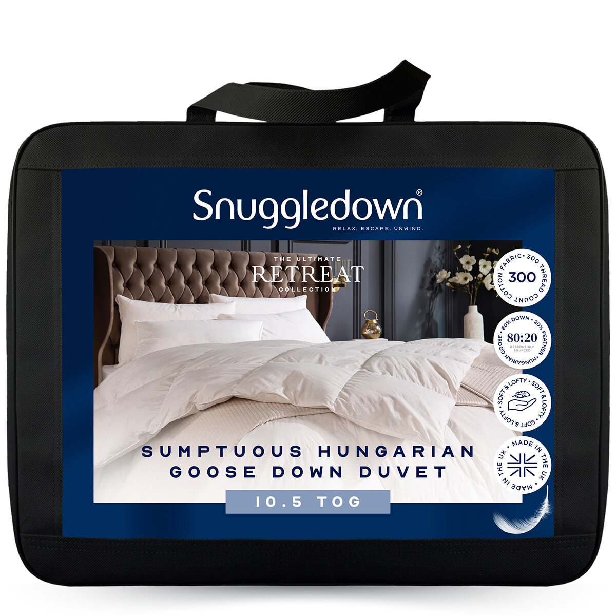 Snuggledown Hungarian Goose Down 10.5 Tog Duvet in 4 Sizes Snuggledown Hungarian Goose Down 10.5 Tog Duvet in 4 Sizes