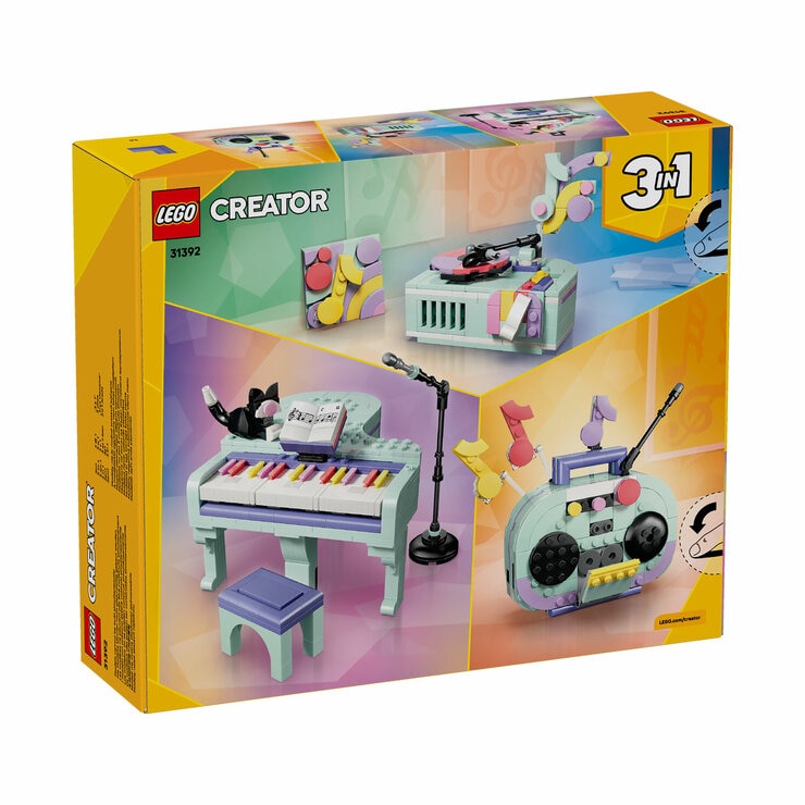 LEGO Creator 3-in-1 Music Decor Piano with Cat - Model 31392 (9+ Years) LEGO Creator 3-in-1 Music Decor Piano with Cat - Model 31392 (9+ Years)