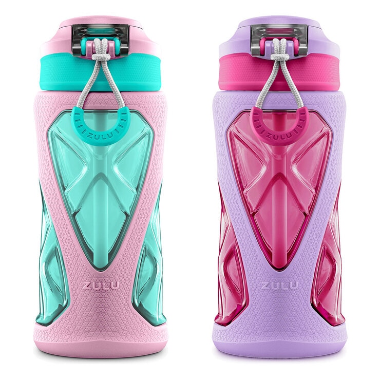 Zulu Kids Water Bottles, 2 Pack Zulu Kids Water Bottles, 2 Pack