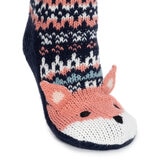 Jane & Bleecker Ladie's Critter Sock 2 Pack in Unicorn and Fox