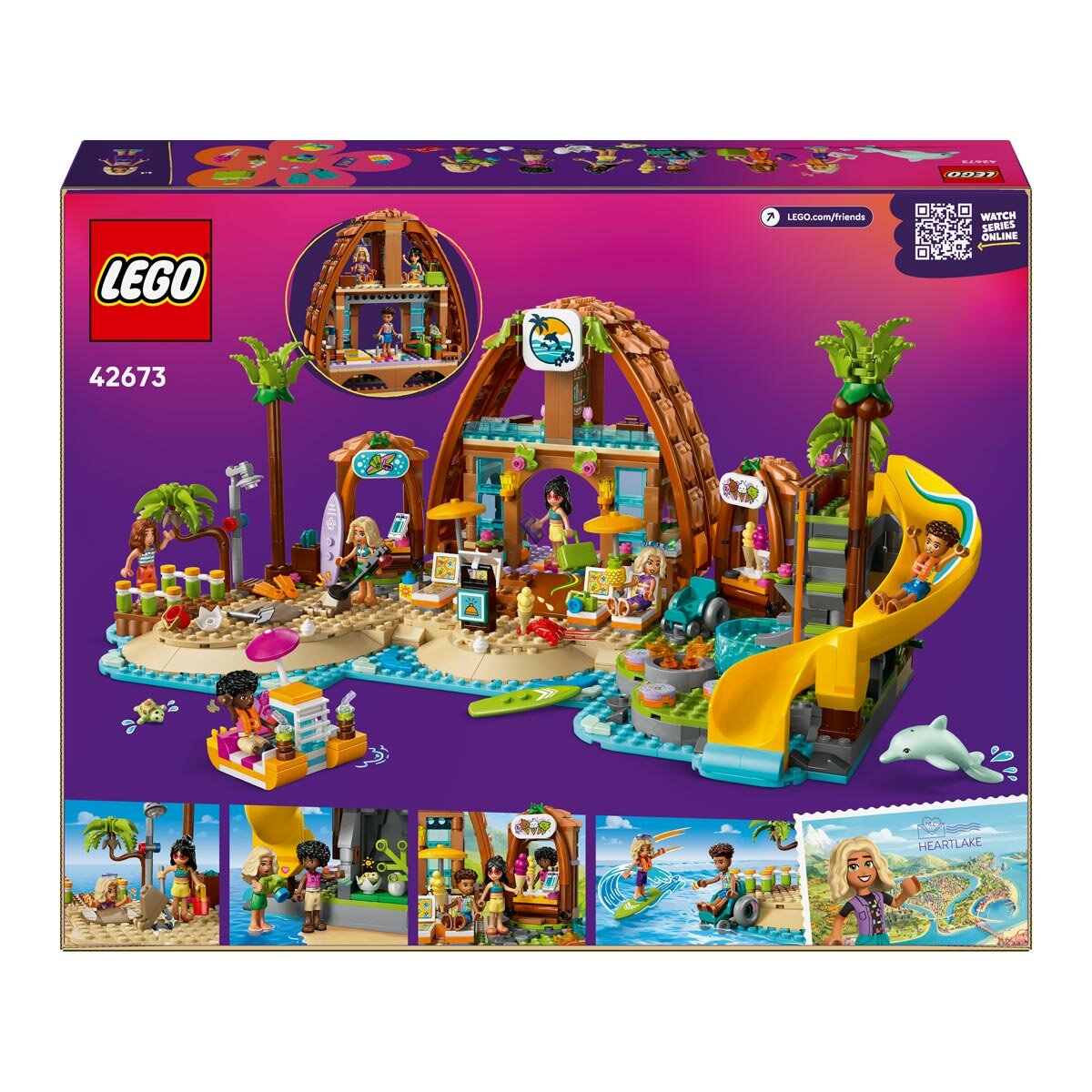 LEGO Friends Family Holiday Beach Resort - Model 42673 (8+ Years)
