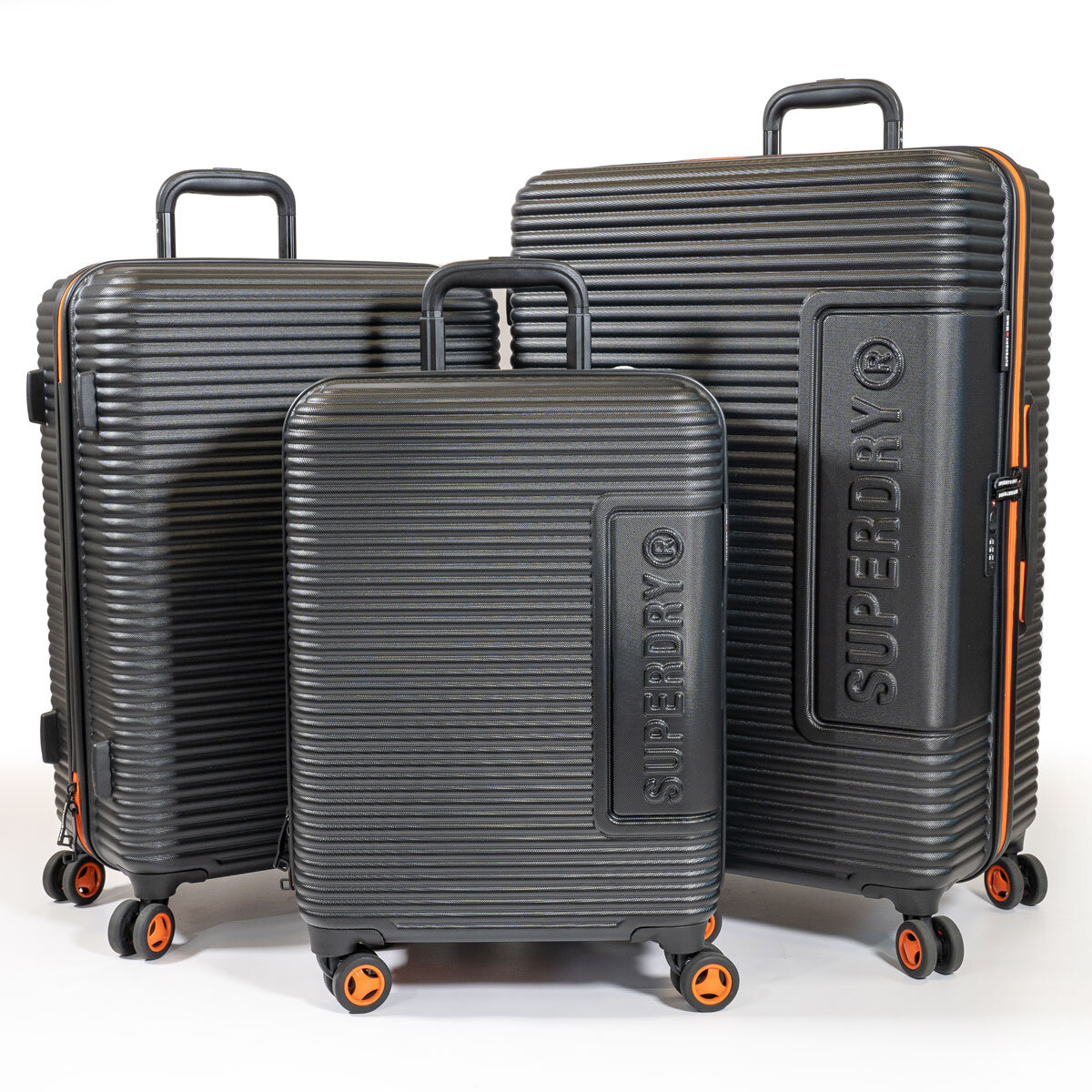 Superdry 3 Piece Hardside Luggage Set in 2 Colours | Cost...