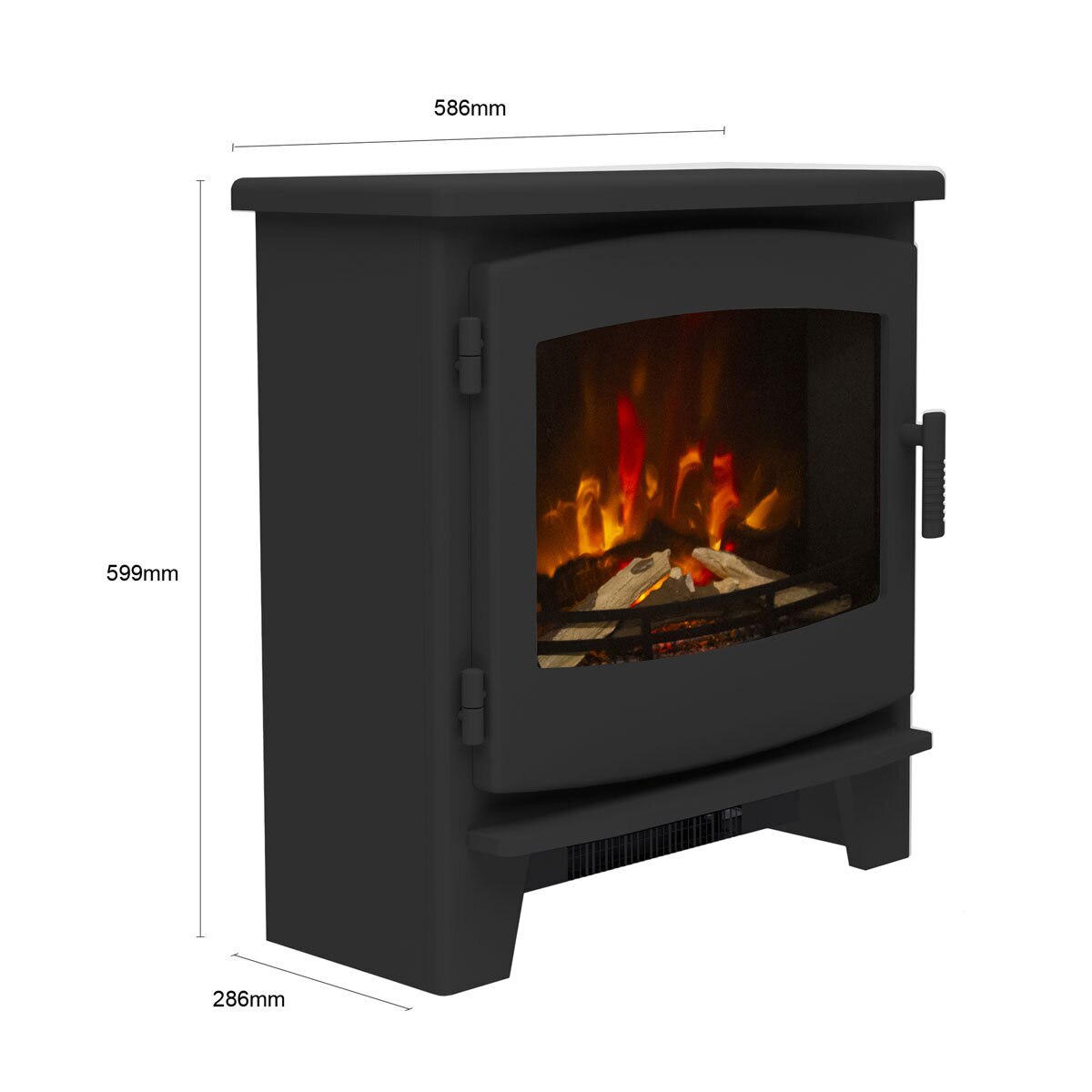 Flare Beacon Large Electric Stove in Black, 2kW | Costco UK