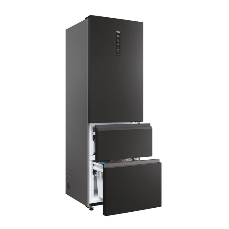 Haier HTW3618ENPB Series 3 Fridge Freezer, E Rated in Slate Black