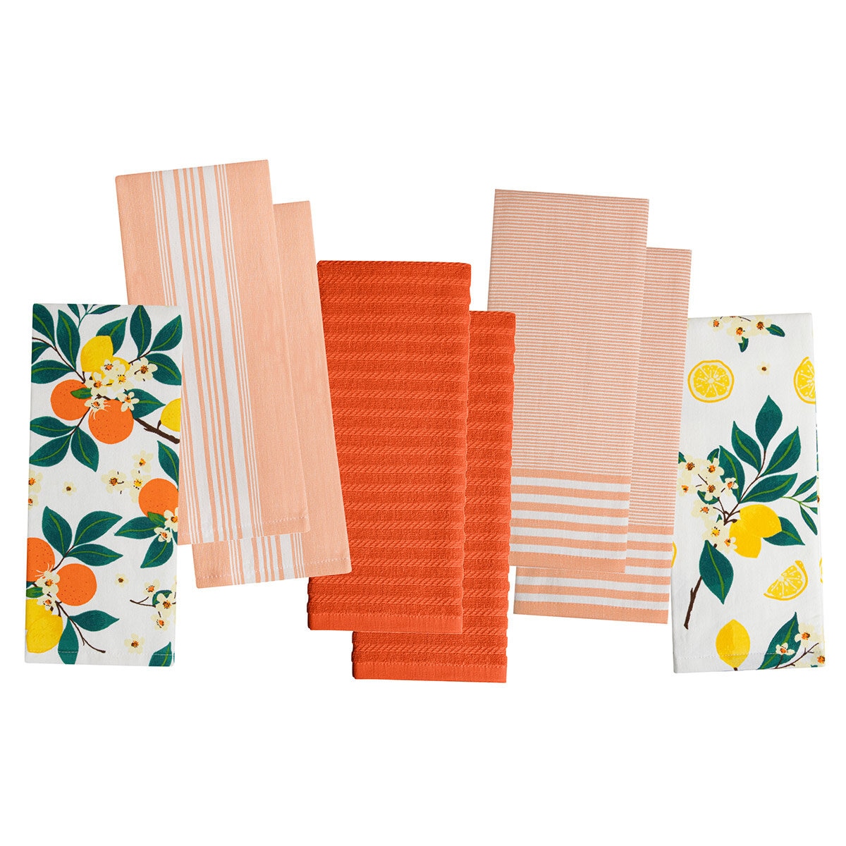 Mikasa Orange Kitchen Towels, 8 Pack Mikasa Orange Kitchen Towels, 8 Pack
