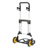 Back view of handtruck on white background